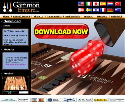 online backgammon with gammon empire